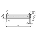 Produktbild von KIPP - ZYLINDERSTIFT DIN6325, D=16, L1=50, WERKZEUGSTAHL GEHÄRTET