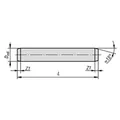 Produktbild von KIPP - ZYLINDERSTIFT ISO2338, D=30, L=55, STAHL BLANK