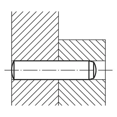 Produktbild von KIPP - ZYLINDERSTIFT DIN6325, D=16, L1=50, WERKZEUGSTAHL GEHÄRTET