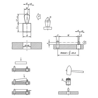 Produktbild von KIPP - FEDERNDES SEITENDRUCKST. STANDARD FEDERKRAFT D=16, D2=15,9, L1=16,9, KUN