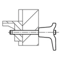Produktbild von KIPP - KUGELSPERRBOLZEN MIT L-GRIFF, D1=12, L=50, L1=9,9, L5=59,9, EDELSTAHL 1.