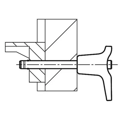 Produktbild von KIPP - KUGELSPERRBOLZEN MIT L-GRIFF, D1=12, L=50, L1=9,9, L5=59,9, EDELSTAHL 1.
