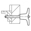 Produktbild von KIPP - KUGELSPERRBOLZEN MIT T-GRIFF, D1=10, L=20, L1=8,9, L5=28,9, EDELSTAHL 1.