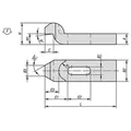Produktbild von KIPP - SPANNEISEN GEKRÖPFT L=125 B2=40 ALUMINIUM