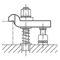 Produktbild von KIPP - SPANNEISEN GEKRÖPFT L=125 B2=40 ALUMINIUM