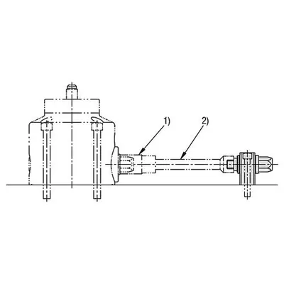 Produktbild von KIPP - VERLÄNGERUNGSSTÜCK, H=69, H1=50, SW=19, VERGÜTUNGSSTAHL SCHWARZ