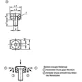 Produktbild von KIPP - KEILSPANNER GLATT MIT SENKSCHRAUBE, FORM:A D=M05X15, L=9,5, STAHL GEHÄRT