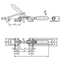 KIPP HAKENSPANNER HORIZONTAL, MIT GEGENHALTER, STAHL VERZINKT UND PASSIVIERT, KOMP:KUNSTSTOFF ORANGE (K0079.0130) Produktbild img2 S