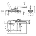 KIPP BÜGELSPANNER MIT GEGENHALTER, STAHL VERZINKT UND PASSIVIERT, KOMP:KUNSTSTOFF ORANGE ÖLBESTÄNDIG (K0080.0250) Produktbild img2 S