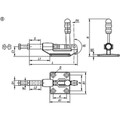 Produktbild von KIPP - SCHUBSTANGENSPANNER STANDARD, FORM:B, F2=3800, STAHL VERZINKT, KOMP:KUNS