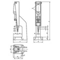 KIPP KNIEHEBELPRESSE PNEUMATISCH, FORM:A, F2=25000, STAHL, KOMP:STAHL (K0096.2500) Produktbild img2 S