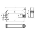 KIPP BÜGELGRIFF, A=140, L=165, D=M08 DUROPLAST, SCHWARZ, KOMP:STAHL Produktbild img2 S
