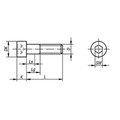 Produktbild von KIPP - ZYLINDERSCHRAUBE MIT INNENSECHSKANT, DIN EN ISO4762 M08X45, STAHL 8.8 BL