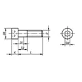 Produktbild von KIPP - ZYLINDERSCHRAUBE MIT INNENSECHSKANT, DIN EN ISO4762 M06X12, STAHL 8.8 BL