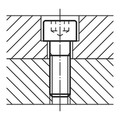 Produktbild von KIPP - ZYLINDERSCHRAUBE MIT INNENSECHSKANT, DIN EN ISO4762 M08X45, STAHL 8.8 BL