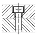 Produktbild von KIPP - ZYLINDERSCHRAUBE MIT INNENSECHSKANT, DIN EN ISO4762 M06X12, STAHL 8.8 BL