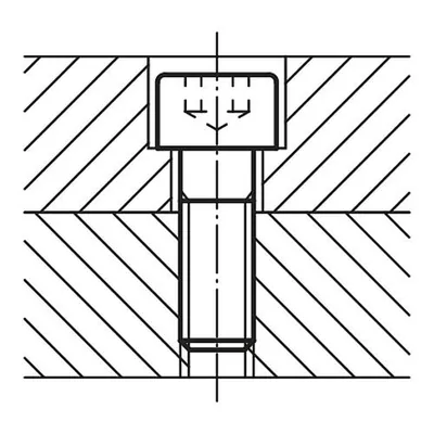 Produktbild von KIPP - ZYLINDERSCHRAUBE MIT INNENSECHSKANT, DIN EN ISO4762 M06X12, STAHL 8.8 BL