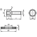 Produktbild von KIPP - SCHRAUBE M. DICHT + UNTERLAGSCHEIBE M04X12, FORM:A OHNE SCHAFT, EDELSTAH
