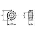 Produktbild von KIPP - SECHSKANTMUTTER DIN934 M27, SW=41, STAHL 8 BLANK (SCHWARZ)