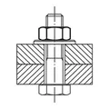 Produktbild von KIPP - SECHSKANTMUTTER DIN934 M27, SW=41, STAHL 8 BLANK (SCHWARZ)