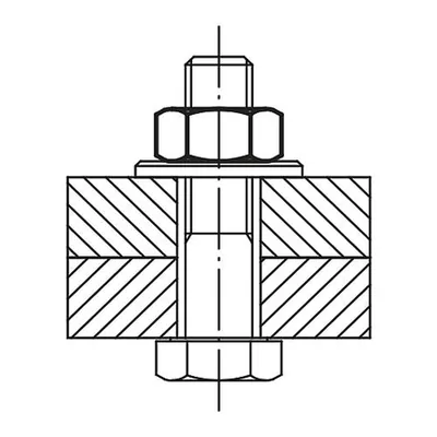 Produktbild von KIPP - SECHSKANTMUTTER DIN934 M27, SW=41, STAHL 8 BLANK (SCHWARZ)