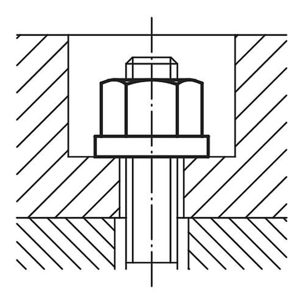 KIPP SECHSKANTMUTTER 1,5D HOCH DIN6331, M22, SW=34, VERGÜTUNGSSTAHL 10 BLANK (SCHWARZ) Produktbild img3 L