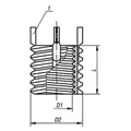 Produktbild von KIPP - GEWINDEEINSATZ STANDARD, EDELSTAHL, M05, M08