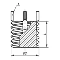 Produktbild von KIPP - GEWINDEEINSATZ VOLLKÖRPER STAHL, M22x1,5