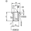 Produktbild von KIPP - BOHRBUCHSE MIT BUND DIN172, FORM:A, EINSATZSTAHL 5X8X12