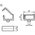 KIPP KABELHALTER MIT HAMMER, FORM:A POLYAMID, SCHWARZ, TYP B (K1280.1210) Produktbild img2 S
