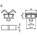 KIPP KABELHALTER MIT HAMMER, FORM:B POLYAMID, SCHWARZ, TYP I Produktbild img2 S