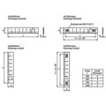 Produktbild von KIPP - MAßSTAB BEFESTIGUNGSBOHRUNGEN, HORIZONTAL, L=1000 1010X15X2, T=1 MM, ALU