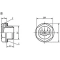 Produktbild von KIPP - VERSCHLUSSSCHRAUBE FORM:B MIT EINFÜLLSYMBOL MIT ENTLÜFTUNG, D=42, G1, SW