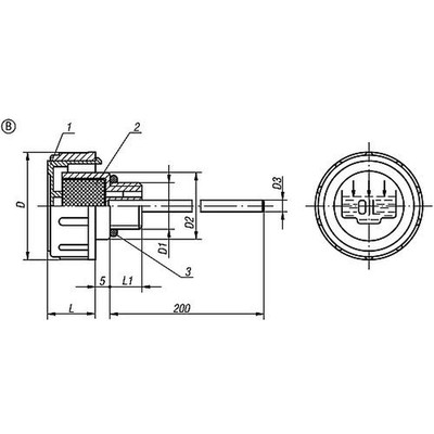 Produktbild von KIPP - ENTLÜFTUNGSSCHRAUBE MIT LUFTFILTER D1=M16X1,5, FORM:B THERMOPLAST, MIT Ö