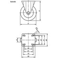 KIPP BOCKROLLE OHNE FESTSTELLSYSTEM GUMMI, KOMP:STAHL, D=125, B=32 Produktbild img2 S