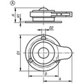 KIPP KUGELROLLE, FORM:A, DK=19, STAHL, KOMP:KUGEL AUS POLYAMID Produktbild img2 S