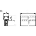 KIPP KANTENSCHUTZ-DICHTPROFIL 10000X8X15, FORM:A, EPDM SCHWARZ, KOMP:EPDM L=10 METER Produktbild img2 S