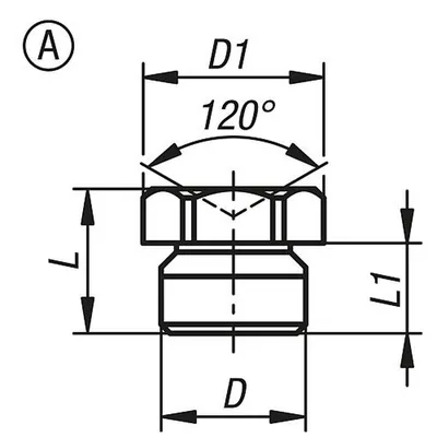 Produktbild von KIPP - TRICHTERSCHMIERNIPPEL DIN3405, FORM:A, D=8, D1=10, GERADE, MIT BUND, STA