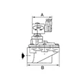 Produktbild von RIEGLER - Impulsmembranventil, NC, 230V, 50/60 Hz int. Vorsteuerung, G3/4 (MV 4