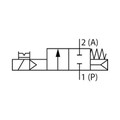 Produktbild von RIEGLER - 2/2 Wege-MV, NC, MS, G 1, DN 25, PN 0,2-10, NBR, vorge. 24V DC (MVA.1