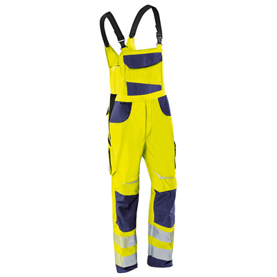 Produktbild von Kübler - REFLECTIQ Latzhose PSA 2 3207 8340, warngelb/dunkelblau, Größe 28