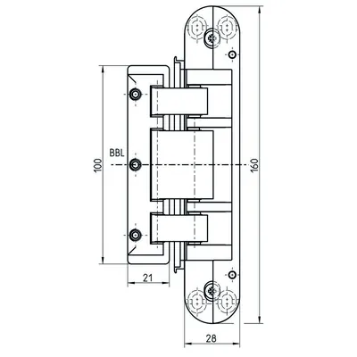 Produktbild von SIMONSWERK - Glastürband TECTUS TEG 310 2D 80,2tlg,verkehrsweiß,RAL 9016 matt
