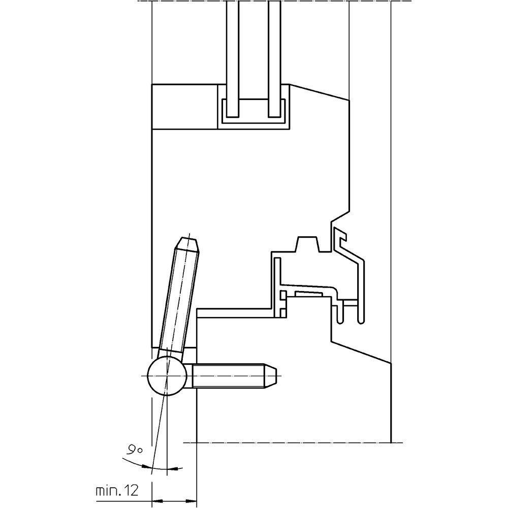 SIMONSWERK FT-Einbohrband,BAKA® C 1-13,für Kippflügel,3tlg., Ø13mm, topzink Produktbild img4 L