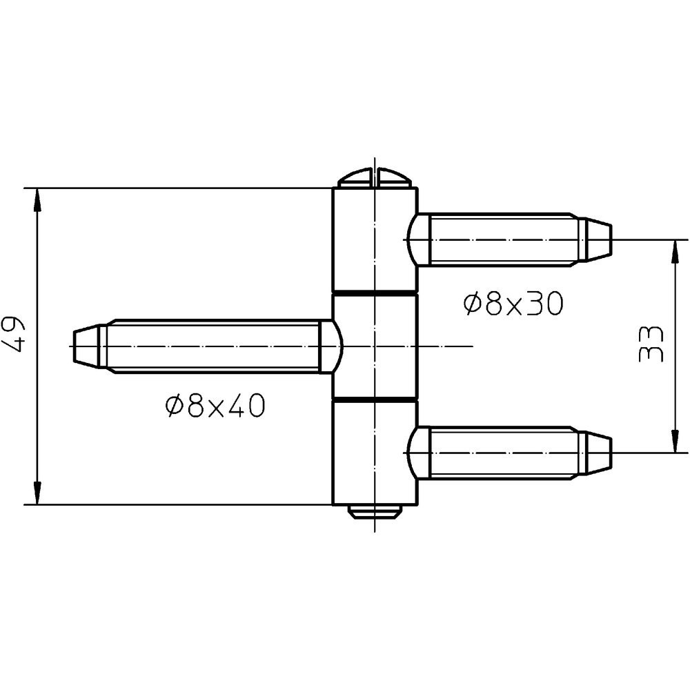 SIMONSWERK FT-Einbohrband,BAKA® C 1-13,für Kippflügel,3tlg., Ø13mm, topzink Produktbild img3 L