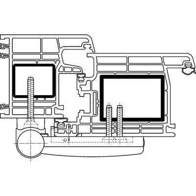 Produktbild von SIMONSWERK - Aufschraubband SIKU® 3D K 3030,15-19,verkehrsweiß,RAL 9016
