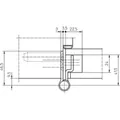 Produktbild von SIMONSWERK - Objektband VARIANT VN 2927/160 Compact Planum,Ø15 matt verchromt/F