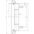 SIMONSWERK Objektband VARIANT VN 3737/160 Compact,Ø22,5,edelstahl matt Produktbild img3 S