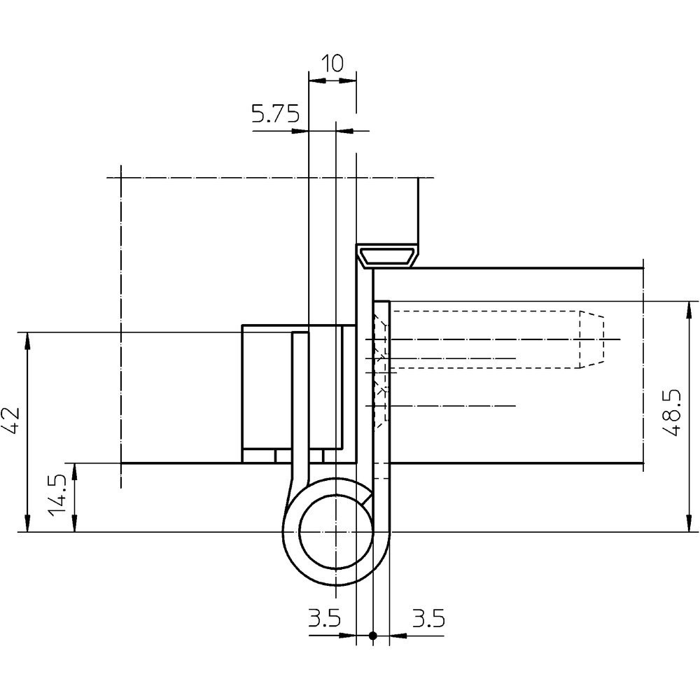 SIMONSWERK Objektband VARIANT VX 7729/160,Ø22,5,edelstahl matt Produktbild img2 L