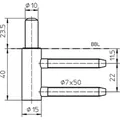 SIMONSWERK Rahmenteil VARIANT V 3400 WF,DL-R, vernickelt Produktbild img3 S