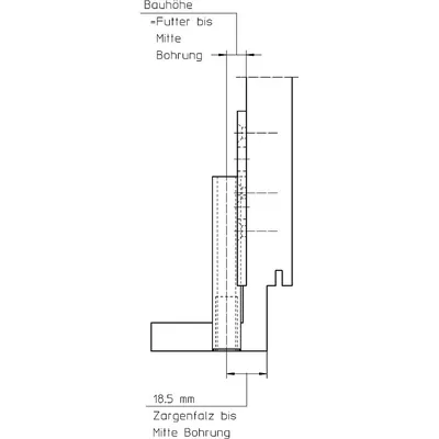Produktbild von SIMONSWERK - Aufnahmeelement VARIANT® V 4600/7 vernickelt
